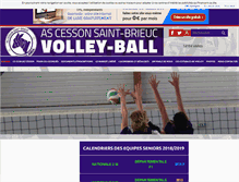 Tablet Screenshot of cesson-stbrieuc-volley.com